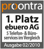 Testsieger bei procontra Testsieger bei procontra